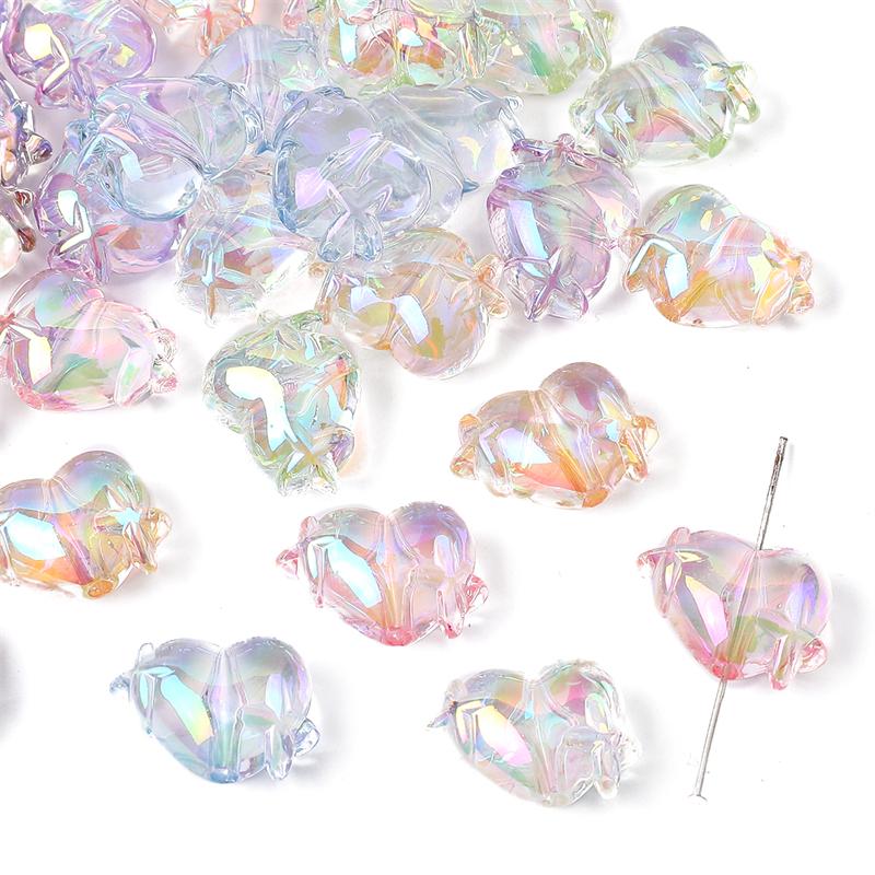 5/10 bucăți margele acrilice, mărgele de dragoste cu stea colorate pentru bricolaj, colier, brățară, cercei, bijuterii