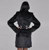 New Women's Winter Mid-Length Faux Rabbit Fur Coat