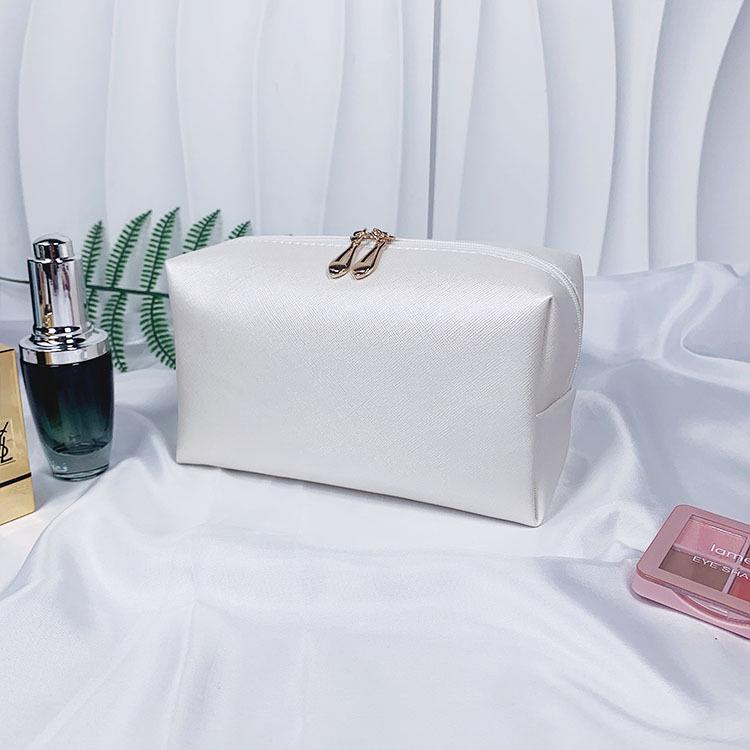 Pearl Letter Makeup Bag - Stylish Bridal Clutch & High-Value Storage Solution