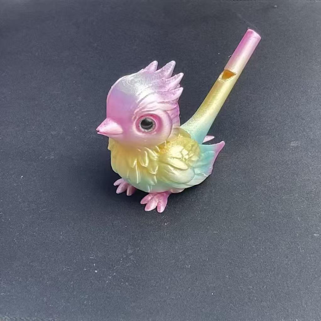 

3D Printed Bird Whistle Toy - Water Bird Simulation Model for Kids Decompression and Ornament 9CM Model