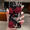 For Honor 400 Smart 5G Case Honor X7d 4G 5G Cover Clear Luxury Fashion Butterfly Flower Soft TPU Silicone Transparent Phone Case