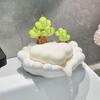 Self Draining Soap Draining Container Portable Soap Dish Tray Ceramic Soap Plate  Household