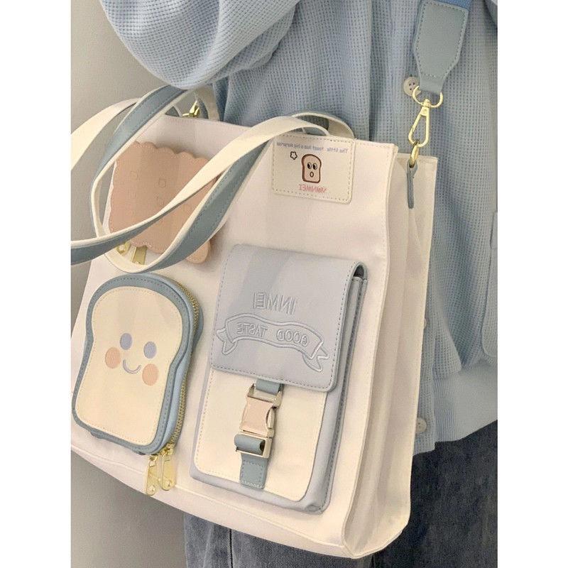 Симпатичные холщовые сумки через плечо для женщин — фото 7