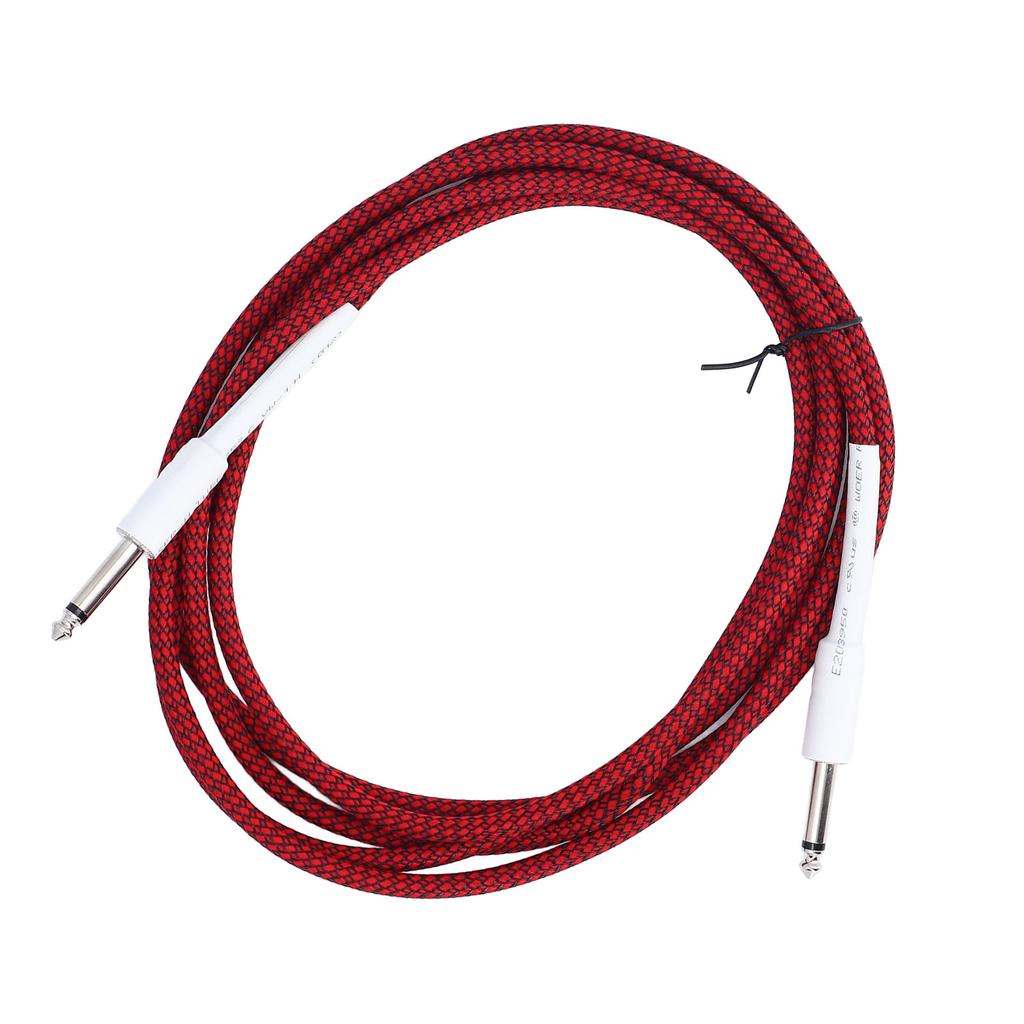 1 4 Inch Instrument Cable 10ft 6.35mm Mono Male to 6.35mm Mono Male Straight Plug Guitar Cable