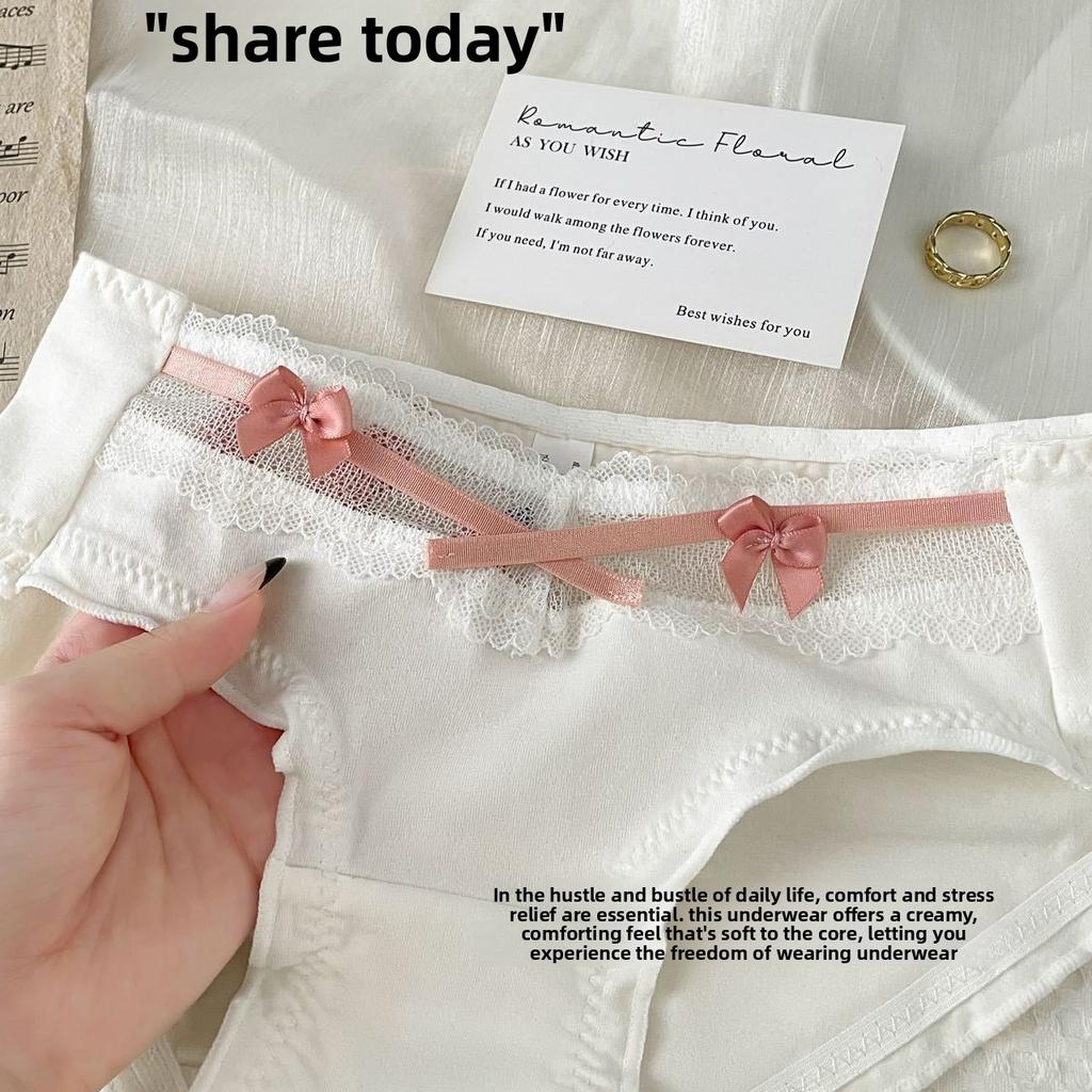 Damen Frühling und Herbst Süße Baumwolle Bequeme Hüftnahe Mittelhohe Slips