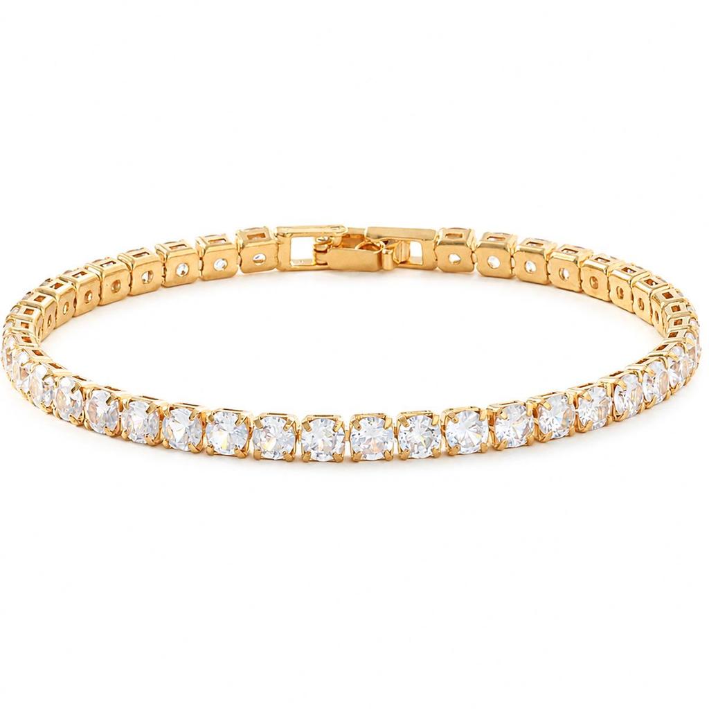 Women's High-End Zircon Crystal Bracelet - Elegant Fashion Accessory