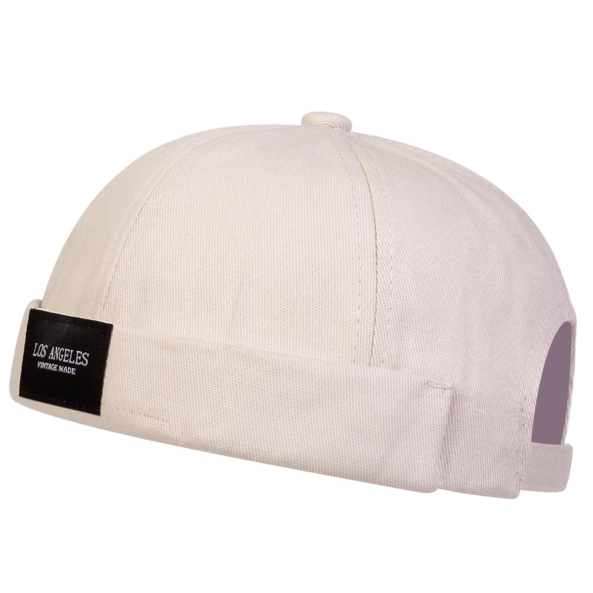 

Men LOSANGELES Label Embroidery Landlord Caps Spring and Autumn Melon Skin Hats Literary Hip Hop Hat Painter Cap бежевий