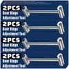 Heavy Duty Adjustable Door Hinge Wrench Steel Gap Adjusting Tool for Door Alignment Home Professional Door Window Repair Wrench