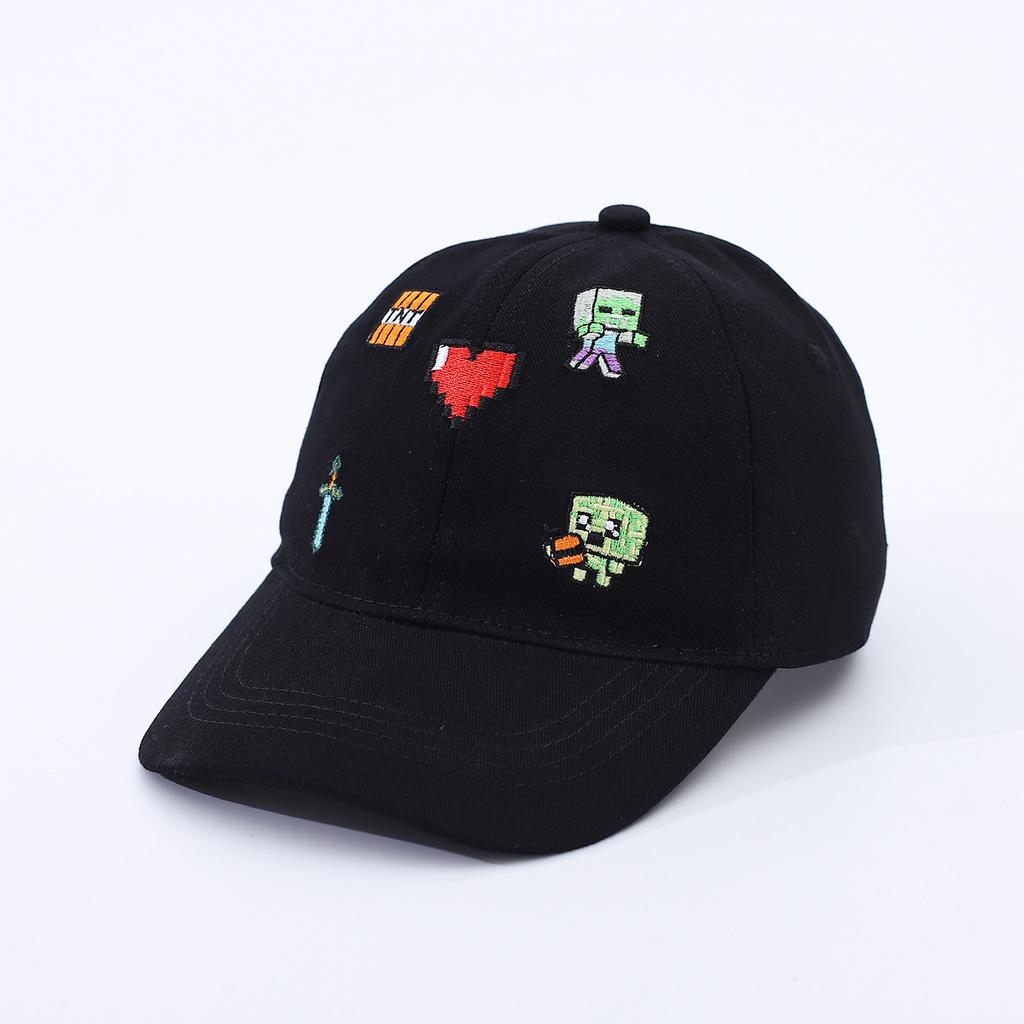Minecraft Cartoon Embroidery Children'S Hat Baseball Cap Spring And Autumn Boys And Girls Outdoor Shade Cap