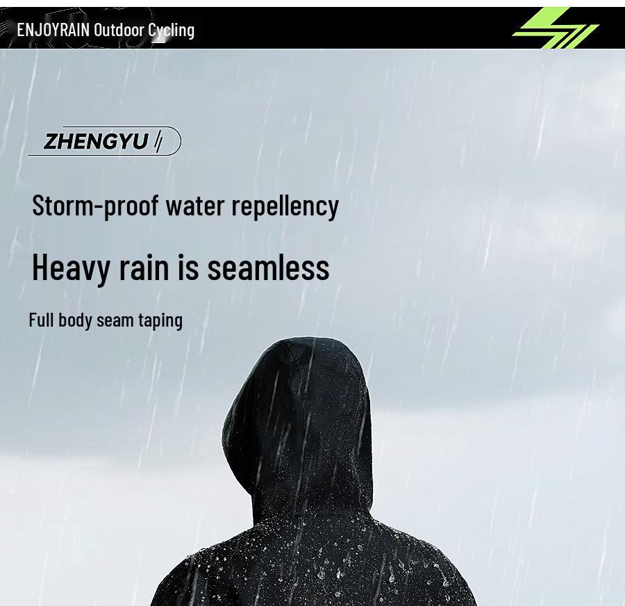 Men's Full Body Explosion-Proof Raincoat: Durable, Split-Type Rainproof Suit for Motorcycle Riders and Delivery Personnel.