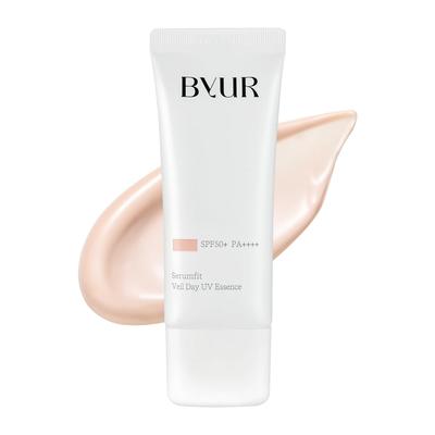 ByUR Makeup UV Korean Serum Fit Veil Day UV Sheer UV Base Makeup Primer, Sunscreen, Protection, SPF50+ PA++++, Tone-Up, Essence, Pink, Primer,