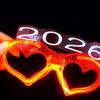Number Letter 2026New Year Glow Glasses New Year Party Glasses  New Year Gift