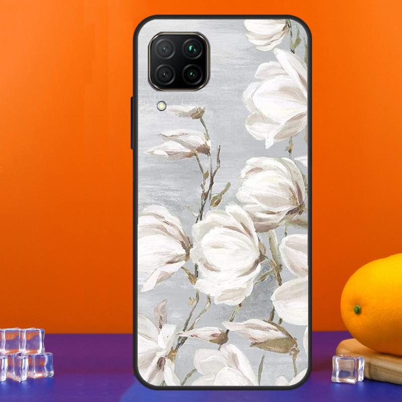 3D Flower Relief For Huawei Nova 12s 12i 11i 8i 9 10 SE Y91 Y90 Y60 Y70 Y72 Y61 P20 P40 Lite P30 P60 Pro Case