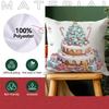 Cute Christmas Theme Pillowcase Bedroom Sofa Cushion Cover 100% Polyester Living Room Cushion Pillowcase Home Decor
