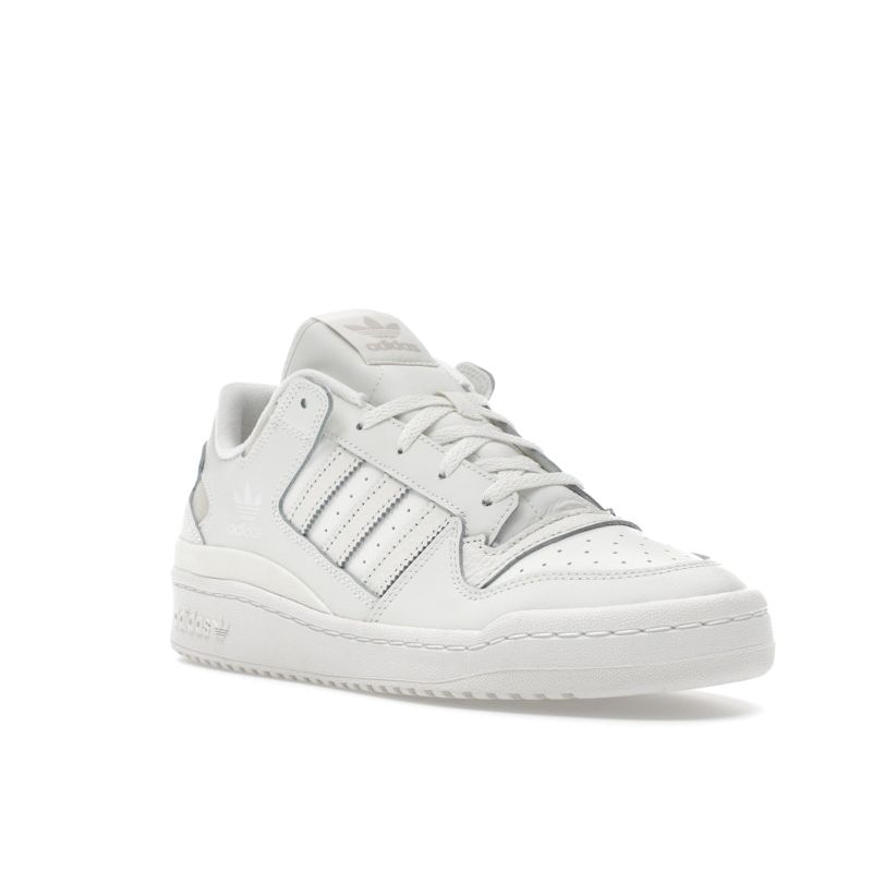 Adidas Forum Low CL Core Белые кроссовки унисекс Cloud-White Grey-One IH7828