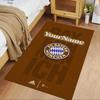 Bayern Munich Customize Text Area Rug Design for Kitchen Dormitory Bedrooms Outdoor Anti-slip Rug Decorate Offices