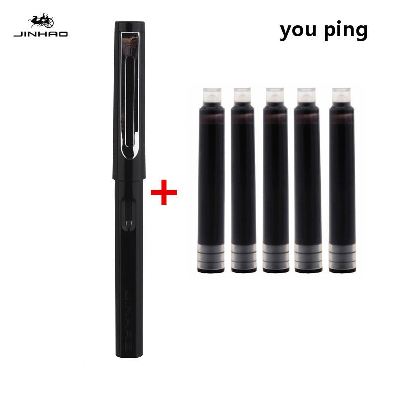 New Jinhao Transparent Colour Business Office Fountain Pen Student School Stationery Supplies