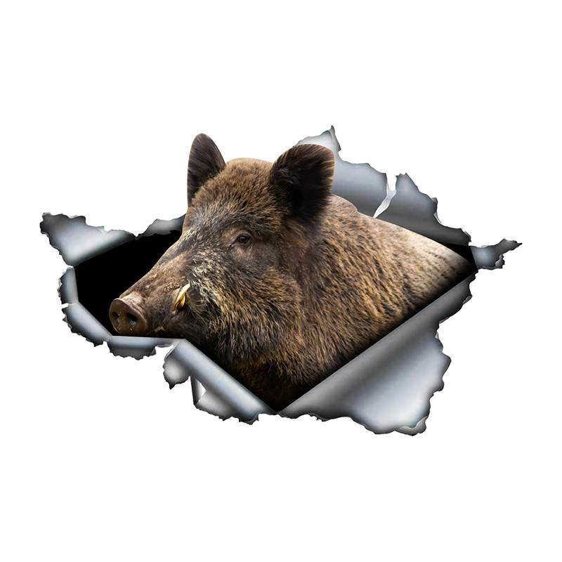 Adesivo Auto Cinghiale Animali del Bosco Impermeabile Finestrino Posteriore Moto Camper Paraurti Camion Laptop Decorazione #SJ05