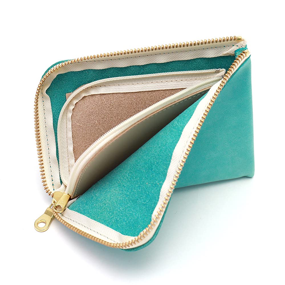 AGILITY affa "Smart Wallet" Smartphone Wallet with L-shaped Zipper, Cowhide Leather, Smartphone-sized Mini Wallet, Small Wallet