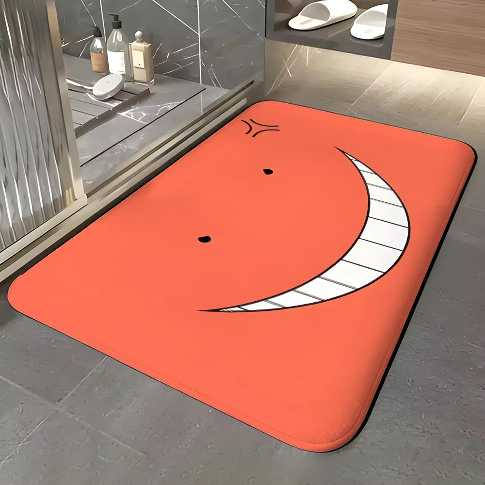 anime A-Assassination Classroom Floor Mat Soft Flannel Entrance Door Mat Non Slip Absorbent Bathroom Bedroom Floor Rug
