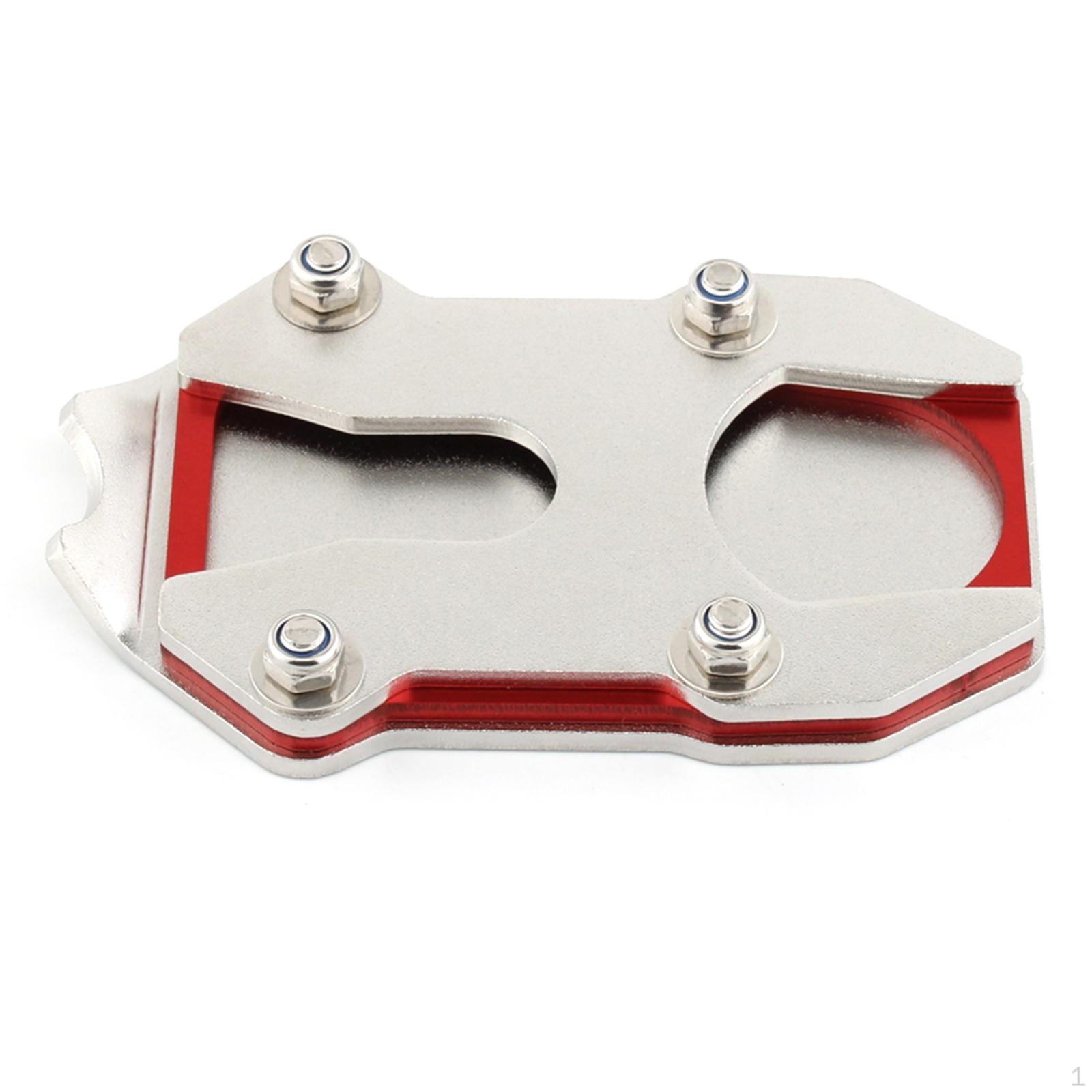 

Подставка для мотоцикла Увеличитель опорной пластины Модифицированная деталь Простая установка Боковая стойка Увеличенная Argent red