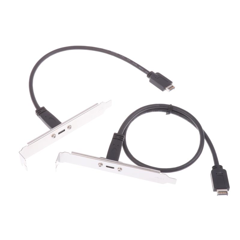 1 Stück Typ-E auf USB-C Typ C Buchse Verlängerungskabel mit Panel-Montageschraube 30/50cm USB 3.2 Frontpanel-Header