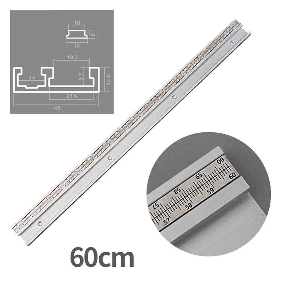 Aluminum T Slot Miter Track 45 Type For Router Table And Table Saw Applications Featuring User Friendly Scale Slot