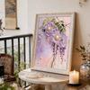 Handmade DIY Pearl Painting Purple Flowers Theme Bedroom Living Room Frameless Diy Handmade Sticky Diamond Creative Canvas Painting