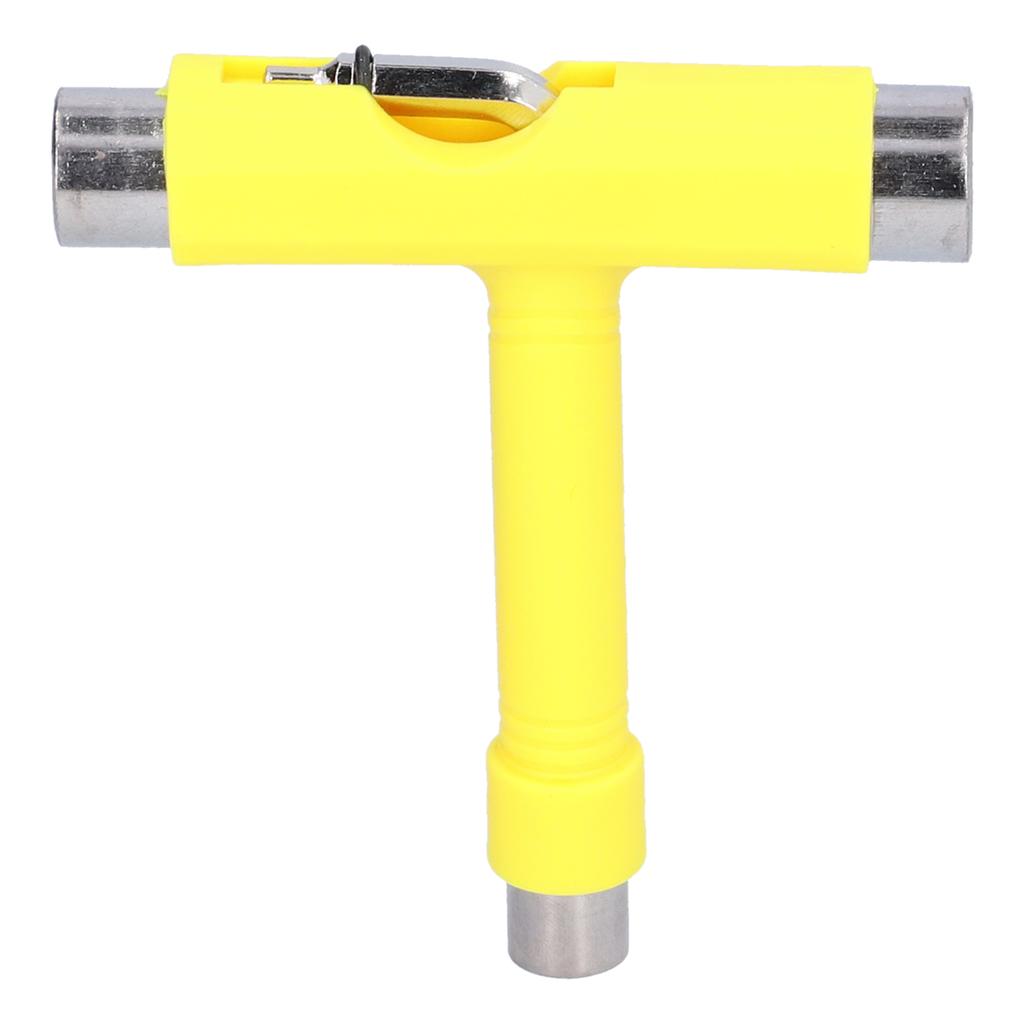 Skate Tool MultiFunction Portable Skateboard TType Hex Key Kit Fastener Hardware Yellow