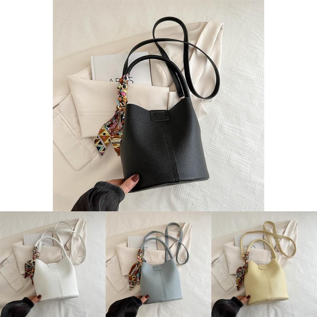 Trendy Summer Fashion Handbag 2024 Stylish French Fresh Single Shoulder Bucket Bag