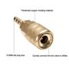 6.5mm Barb Connector Air Pump Chuck Copper Quick Connect Adapter  Small Air Tool Line Assembly