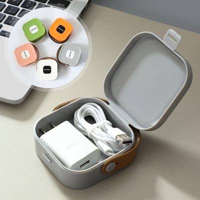 Travel Mini Charger Organizer Portable Headphone Cable Organizer Office Plastic Multifunctional Jewelry Box