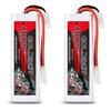GOLDBAT 4000mAh 50C 2S 7.4V LiPo Battery with TAMI YA Plug, Pack of 2, LiPo Battery for RC Cars, Tamiya Plug Included