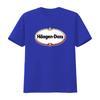 Häagen Dazs Ice Cream Logo Print T Shirt Stylish and Unique Design for Lovers Vintage Washed Homme Graphic Designer Clothes