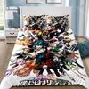 Мультяшная пододеяльник Наволочка Постельное белье My Hero Academia Набор для взрослых Мальчик Девочка Украшение спальни Детский подарок Односпальный Двуспальный Размер