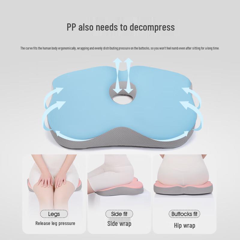 JiaAo Macaron Memory Foam Breathable Seat Cushion