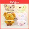 Entzückender Stern Bär Plüsch Schlüsselanhänger Niedlicher Mini Teddy für Taschen