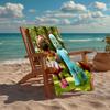 Ultra-Soft Beach Towel with In the Night Garden Theme,Ideal for Pool - Camping, Diving - Perfect Travel Essential, Vibrant Beach Towel.