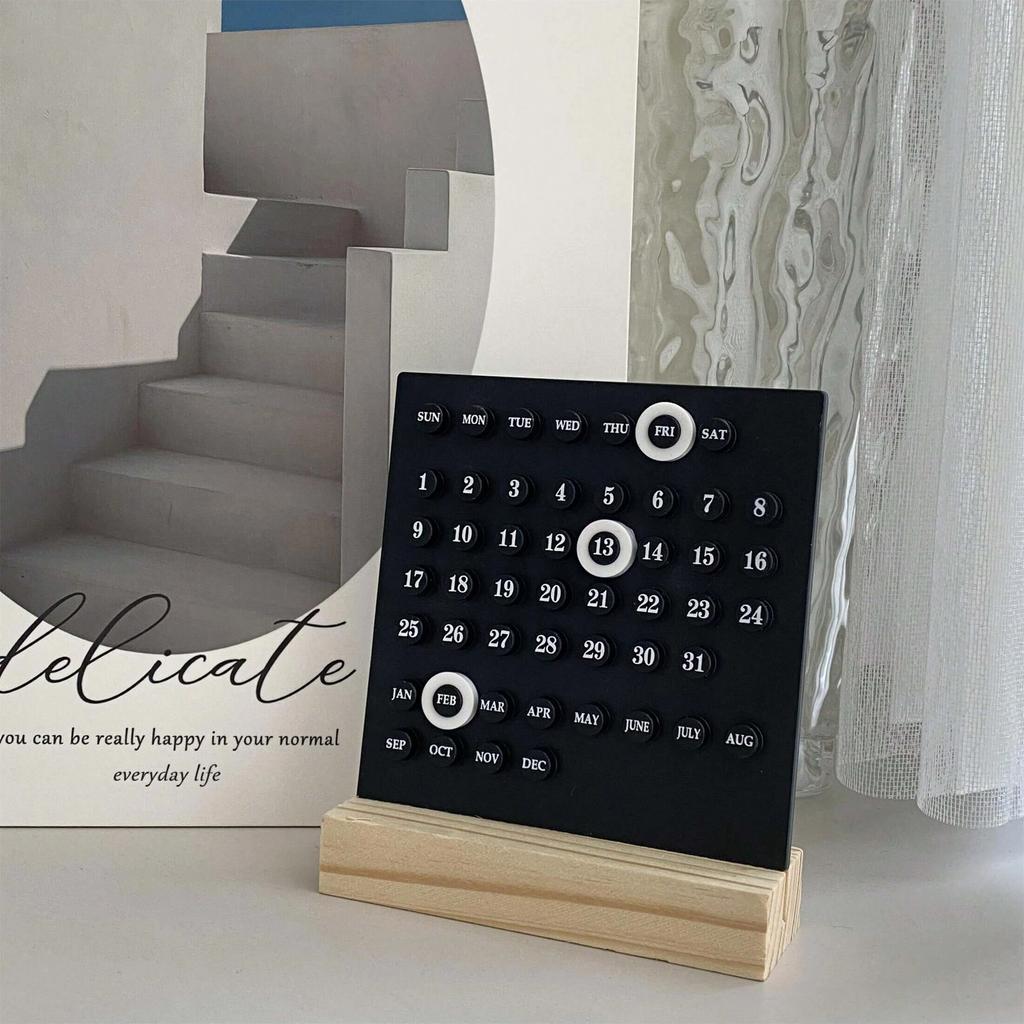 Calendar Mini DIY Desktop Calendar, Office Desktop Decoration, Holiday Decoration Calendar