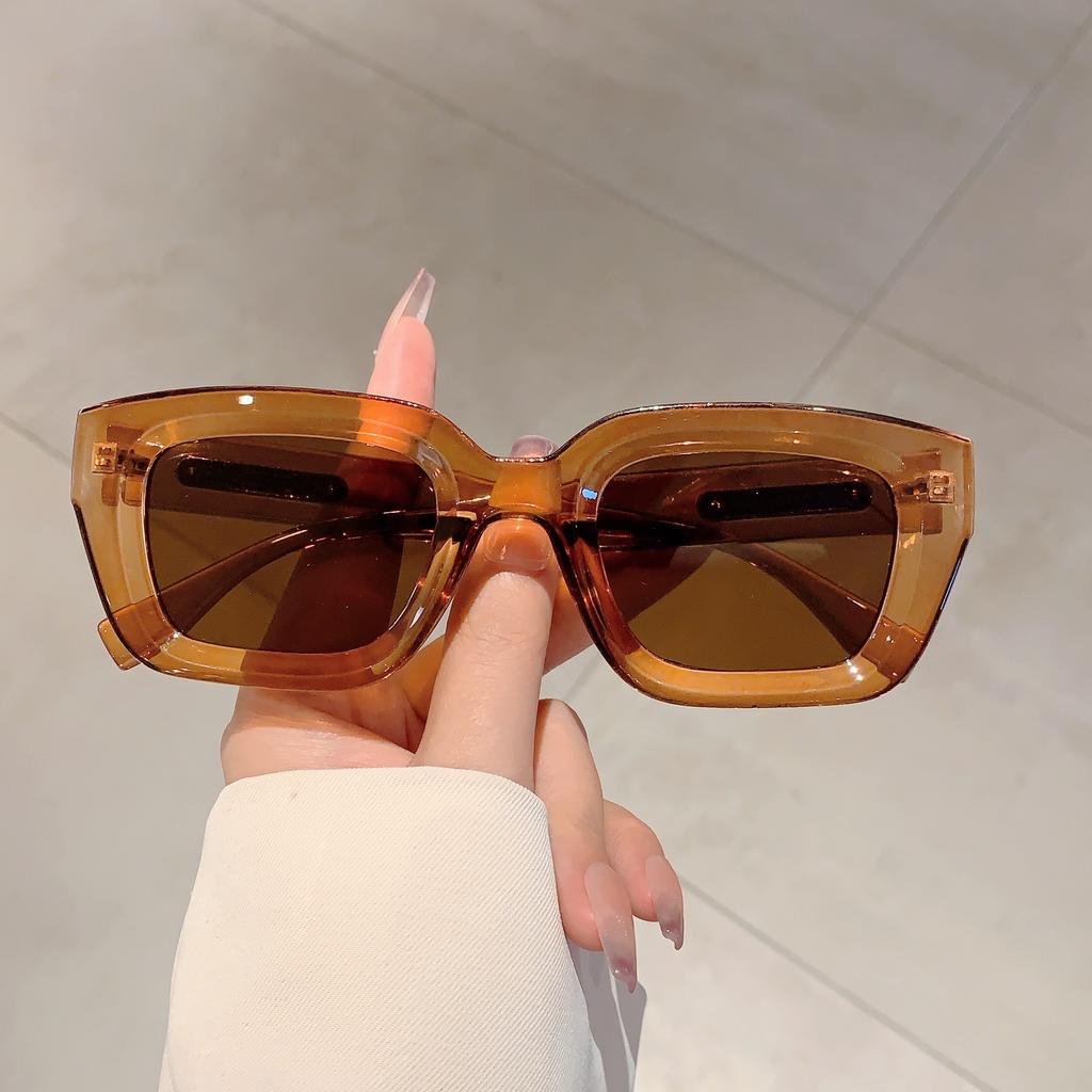 Vintage Square Sunglasses Women  New in Stylish Candy Color Shades Ins Trendy Fashion Brand Korean Style Sun Glasses
