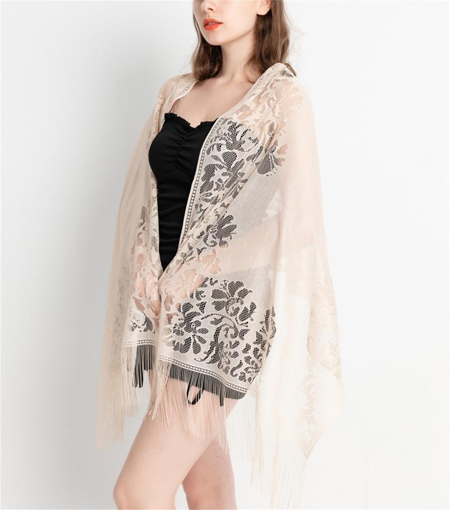 Women Shawls And Wraps For Evening Party Dresses Fashionable Lace Scarfs Pashmina Wedding Formal Shawl