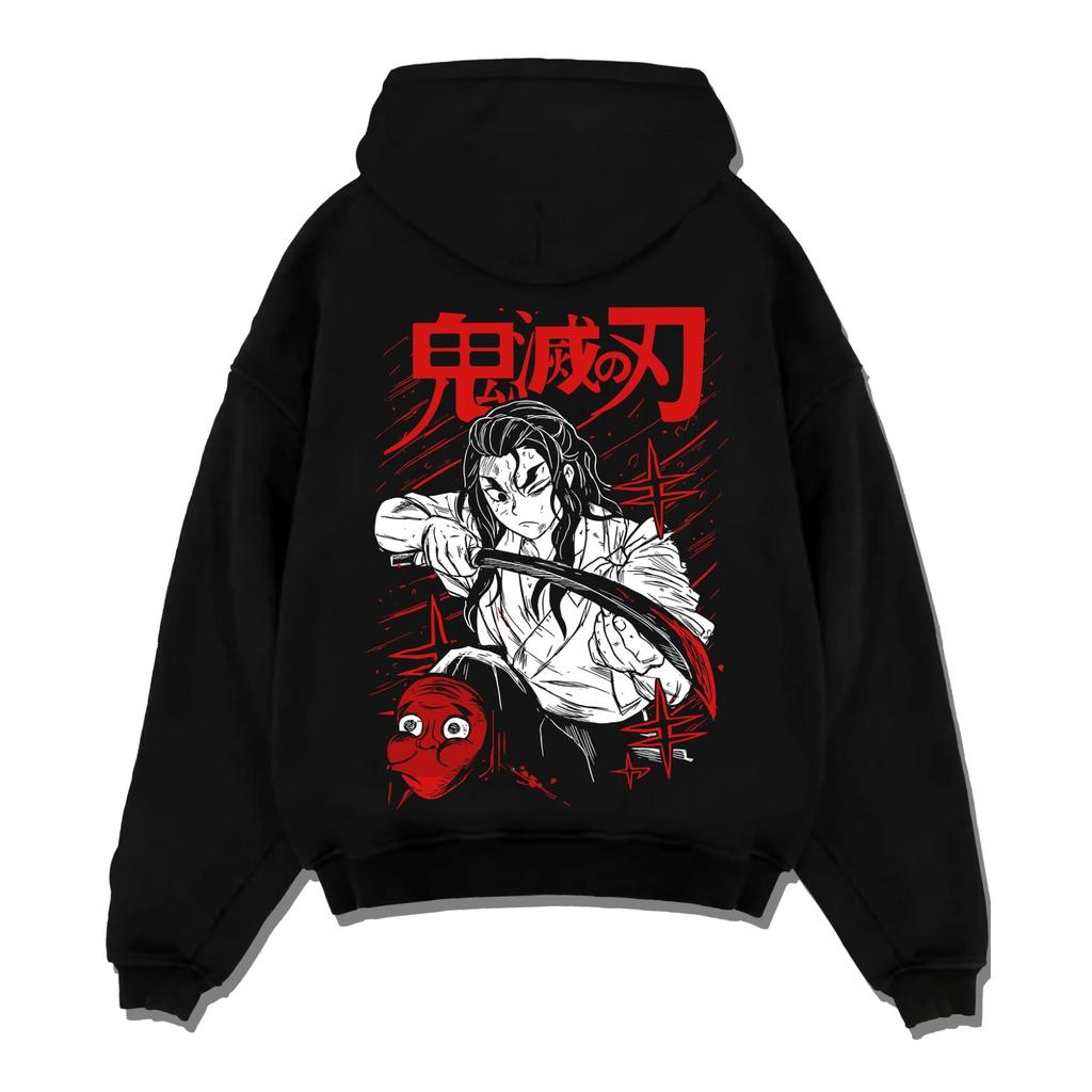 Demon Slayer Hashira Hoodies Back Printed Men Women Hoody Streetwear Oversized Autumn Winter Fleece Warm Pullovers Tracksuit Female Male Clothing