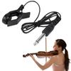 Clip-Tonabnehmer Akustikgitarre Tonabnehmer 0,9m Anschlusskabel Gitarren-Vorverstärker Piezo-Tonabnehmer für Saiteninstrument Violine Ukulele