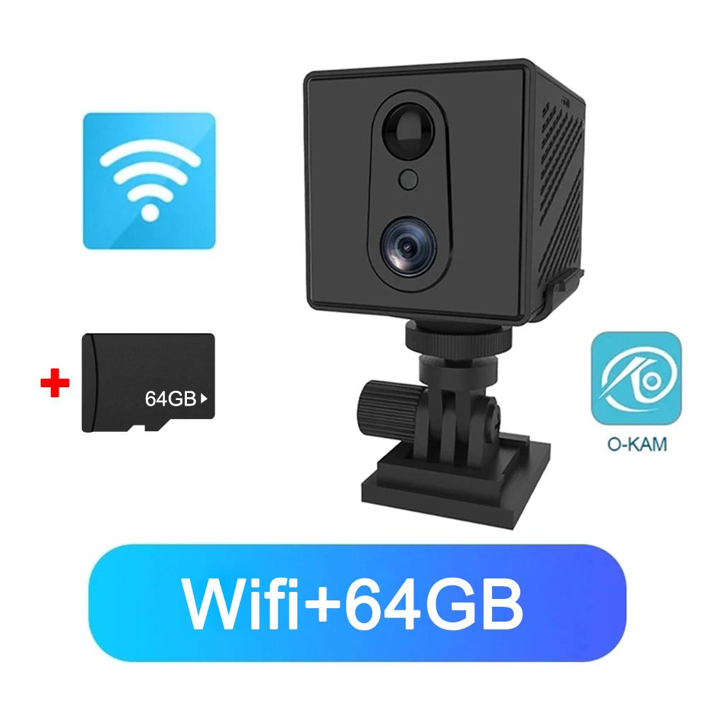 Mini 4G Security Camera SIM Card WiFi Ultra HD Surveillance Camera 3000 mAh Battery Low Power Voice Intercom CCTV Camcorder