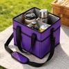 Oxford Cloth Insulated Water Bottle Holder Convenient Foldable Beverage Organizer  Hiking