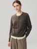 Women's 2026 Autumn/Winter Loose Fit Color Block Cashmere Cardigan