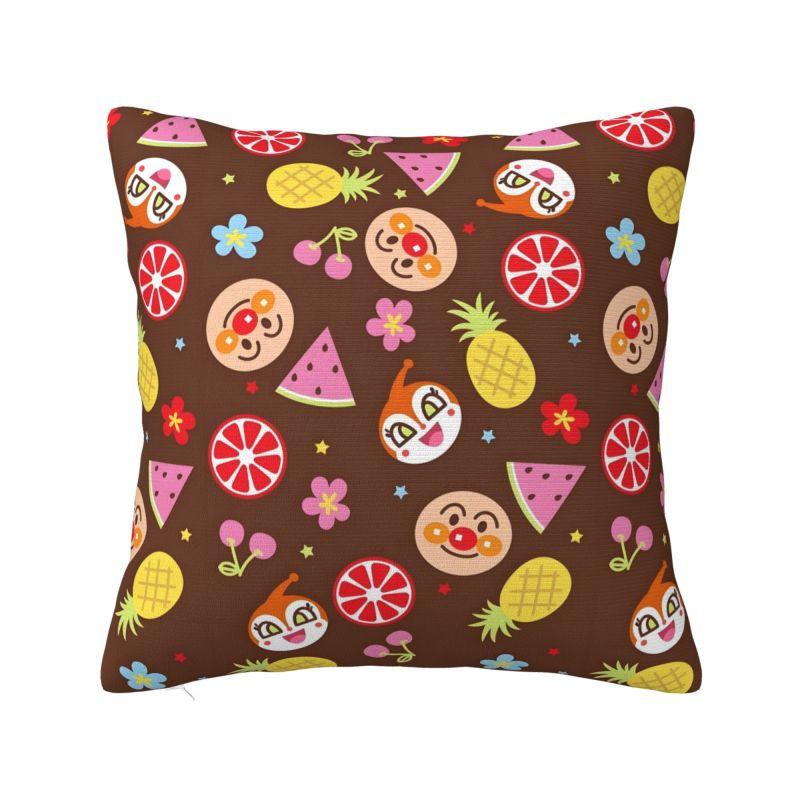 Подушка декоративная с Ампанманом Аниме Современная Наволочка Манга Мультфильм Автомобильная Подушка 30cmx30cm