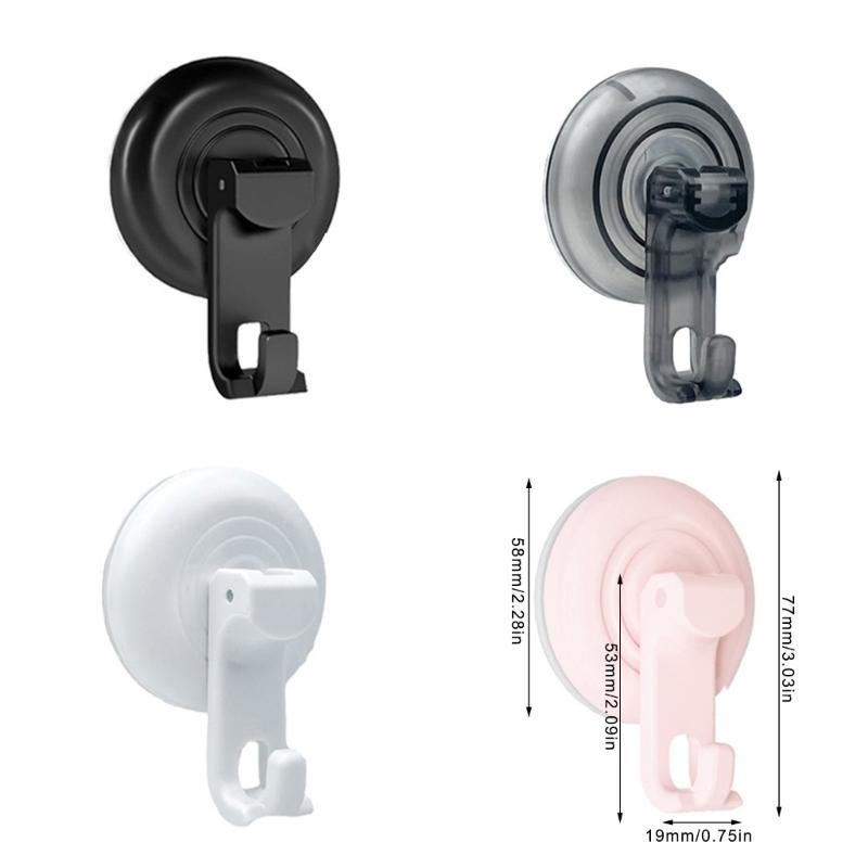 4pcs/8pcs Suction Cup Hooks Bathroom Towel and Loofah Hanger Strong Vacuum Hanging Hook Practical Robe Storage Rack