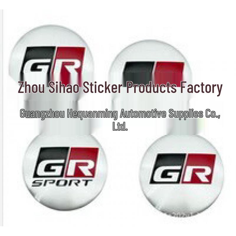 GR SPORT Car Hubcap Decal Stickers - Suitable for 56mm, 60mm, 65mm Hubcap Decoration