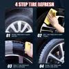 Premium Tire Renewal Wax-Long-Lasting Shine Anti-Dust Protection Prevents Aging&Cracking Car Wheel Polish Restorer All Vehicles